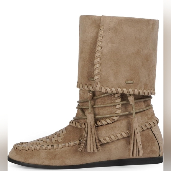 NWT QIY Suede Boots – Size 9 #BohoBabe #FallVibes #WesternChic - Picture 6 of 6